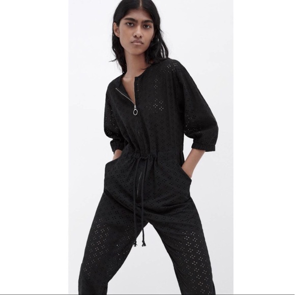 Zara Eyelet Embroidered Jumpsuit - Picture 5 of 5